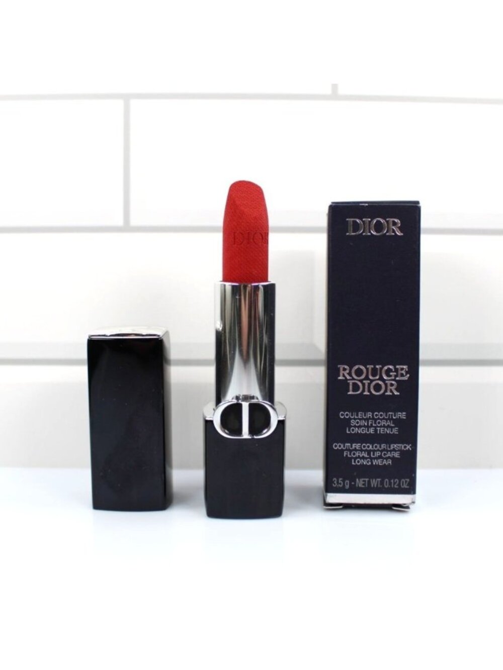 Rouge Dior Lipstick 755 Rouge Saga Velvet Longwear 3.5g Couture Color Floral Lip